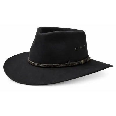 Cattleman Hat Anthracite Fur Felt - Akubra Reference: 1777 | Traclet Hat Shop