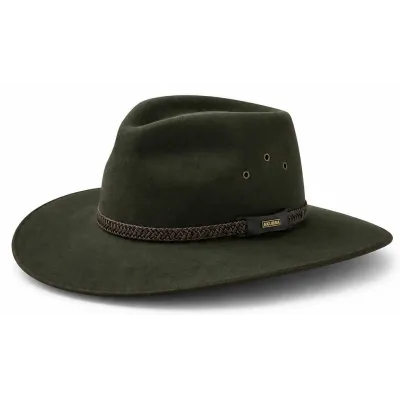 Traveller Tablelands Khaki Fur Felt Hat - Akubra Reference: 24583| Chapellerie Traclet