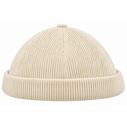 Bonnet Docker Malo Velours Côtelé Crème – Traclet