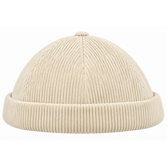 Bonnet Docker Malo Velours Côtelé Crème – Traclet