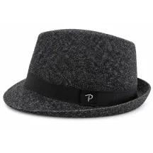 Chapeau Trilby Rock Laine Anthracite - Panizza Reference : 24594| Chapellerie Traclet