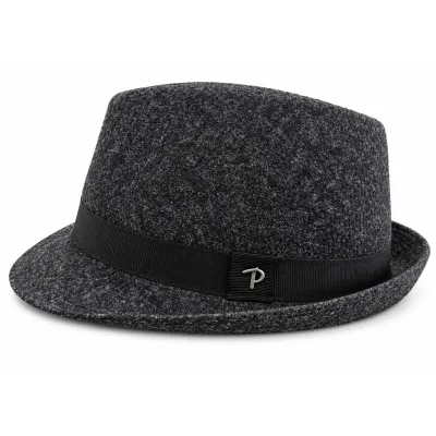 Chapeau Trilby Rock Laine Anthracite - Panizza Reference : 24594| Chapellerie Traclet