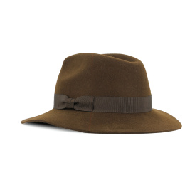 Brown Indiana Traveller Fur Felt Hat - Made in France