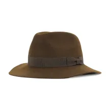 Chapeau traveller indiana feutre poil marron - made in France