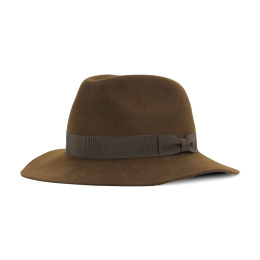 Chapeau traveller indiana feutre poil marron - made in France