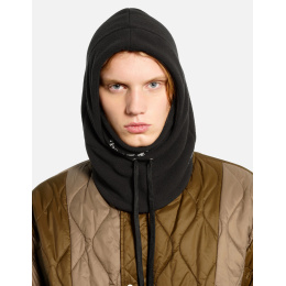 Black Fleece Hooded Neck Warmer - Kangol
