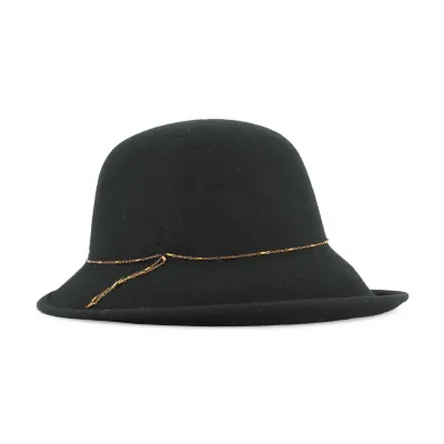 Chapeau Cloche Cabernet Feutre Large Bord - Traclet