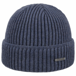 Bonnet Parkman Tricot Bleu Laine - Stetson