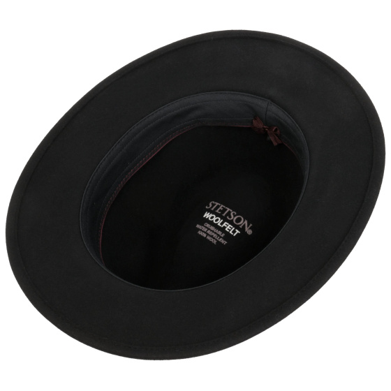 Pitman Black Felt Traveller Hat - Stetson