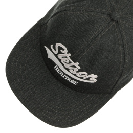 copy of Black Cotton Lettering Baseball Cap - Stetson