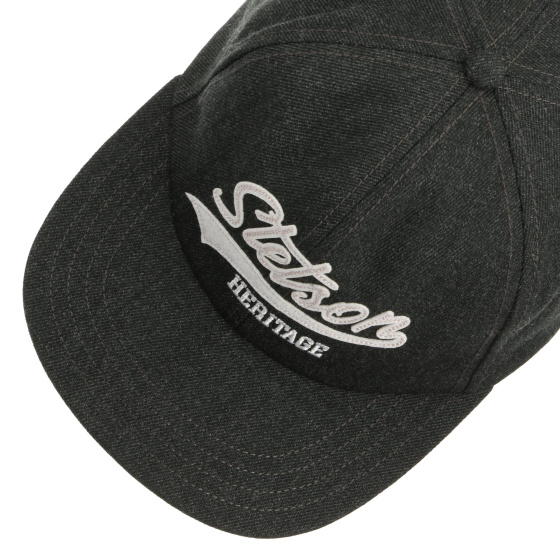 copy of Black Cotton Lettering Baseball Cap - Stetson