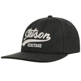copy of Black Cotton Lettering Baseball Cap - Stetson