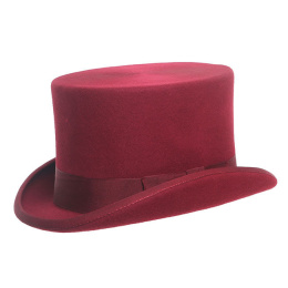 Burgundy top hat