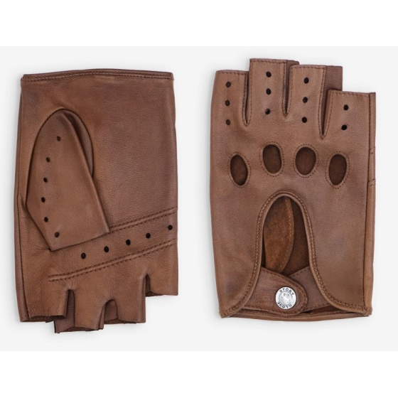 Mitaines De Conduite Cuir Camel Non Doublé - Glove Story