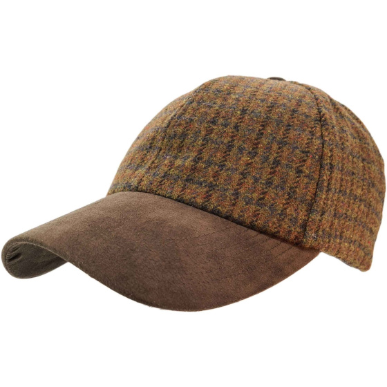 Brown Glen Tweed Baseball Cap – Traclet