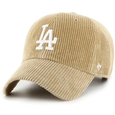 47 LA Dodgers Beige Corduroy Cap   | Ref. 24638 Chapellerie Traclet