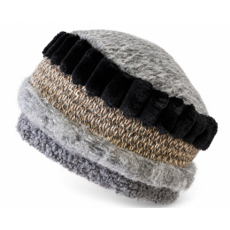 Toque Femme Polaire Upcycling Gris - Traclet