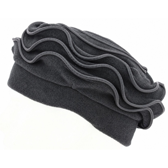 Women’s Jaipur Anthracite Fleece Beret Made in France - Traclet