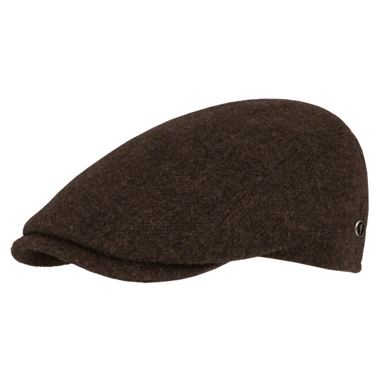 Matteo Brown Wool Flat Cap - FLECHET