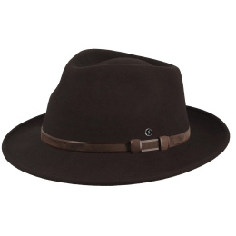 Traveller Langres Crushable Felt Hat Brown - Flechet
