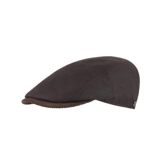 Casquette Plate Suédine Imperméable Marron - Fléchet