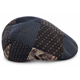 Artistic Patchwork Wool Flat Cap - Traclet