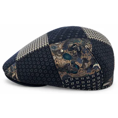 Casquette Bombée Patchwork Bohème Laine - Traclet