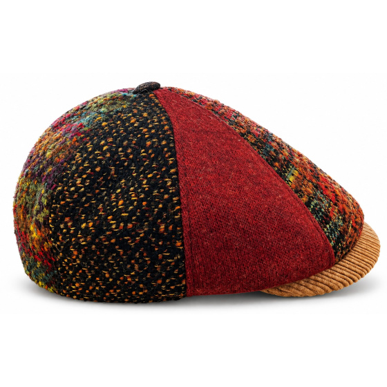 Casquette Bombée Patchwork Édimbourg Laine - Traclet