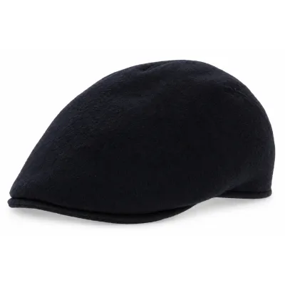 Casquette Plate Oxford Cachemire Noire - Traclet