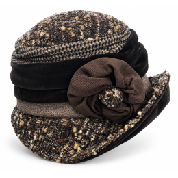 Chapeau Femme Élégance Taupe & Chocolat – Traclet