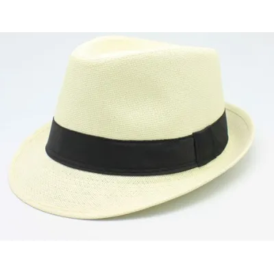 Chapeau Trilby Groove Paille Papier Ecru - Traclet