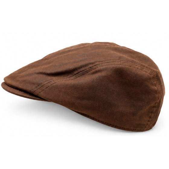 Highlands Brown Waterproof Flat Cap - Traclet