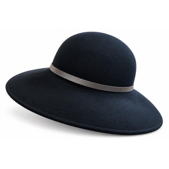 Capeline Rachel Feutre Laine Noir - Traclet