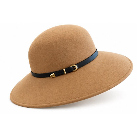 Capeline Rachel Feutre Laine Beige - Traclet
