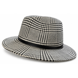 Chapeau Fedora Windsor Noir et Blanc Laine – Traclet