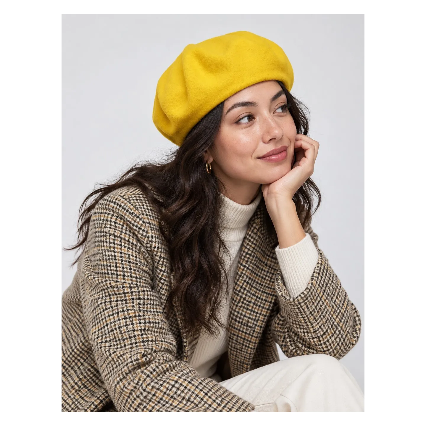 Béret L'Authentique Jaune Vif - Laulhère