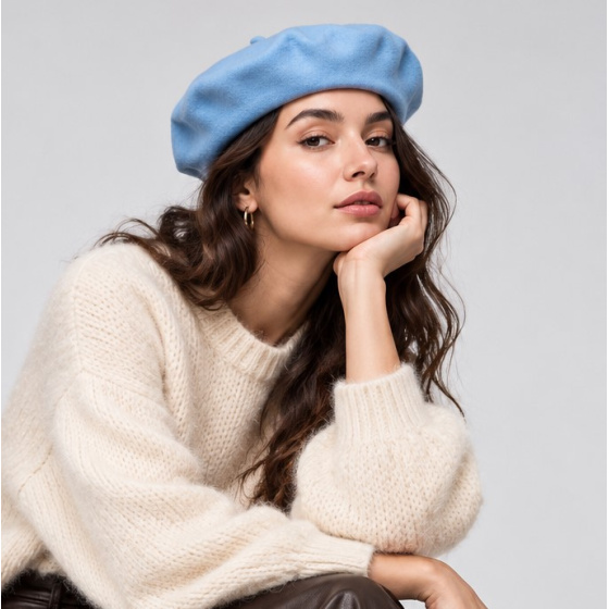 Béret L'Authentique Bleu Ciel - Laulhère