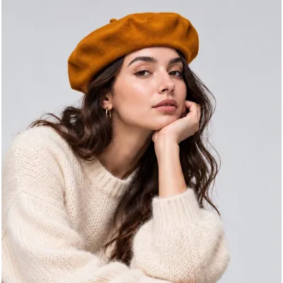 L'Authentique Saffron Beret - Heritage by Laulhère Reference: 9922 | Chapellerie Traclet