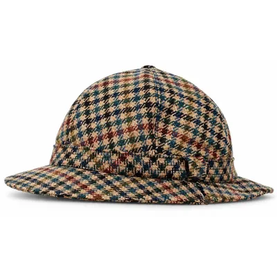 Striker fancy olive tweed English Bucket Hat - Traclet Reference: 7026 | Traclet Hat Shop