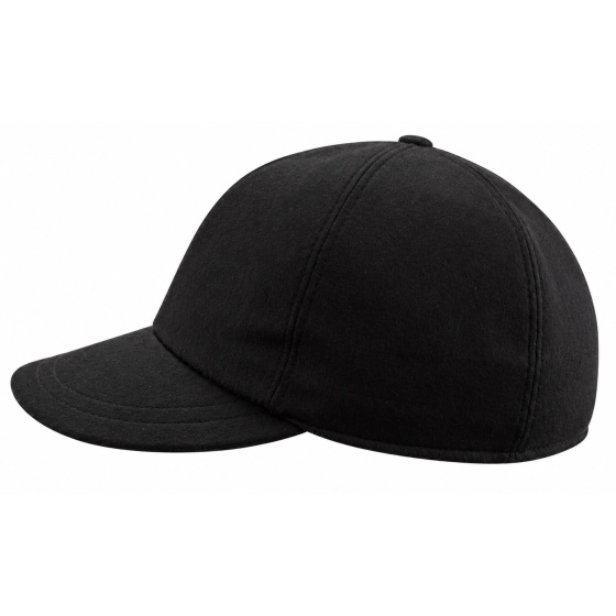 Casquette Baseball Bergen Cache Oreille Noire Laine - Traclet