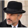 Black Wool Felt Homburg Hat - Traclet  Reference: 9419 | Traclet Hat Shop