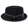 Chapeau Porkpie Kensington Feutre Noir – Traclet  Reference : 24720| Chapellerie Traclet