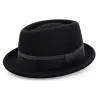 Chapeau Porkpie Kensington Feutre Noir – Traclet  Reference : 24720| Chapellerie Traclet