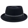 Black Wool Porkpie Hat - Traclet Reference: 17402 | Traclet Hat Shop
