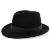 Black Wool Fedora Hat Pescara - Traclet ref 21981 traclert hatters