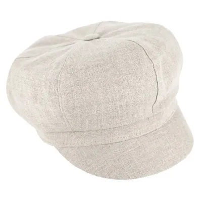 Gavroche Costanza Linen Cap in Beige - Traclet Reference: 20040| Traclet Hat Shop