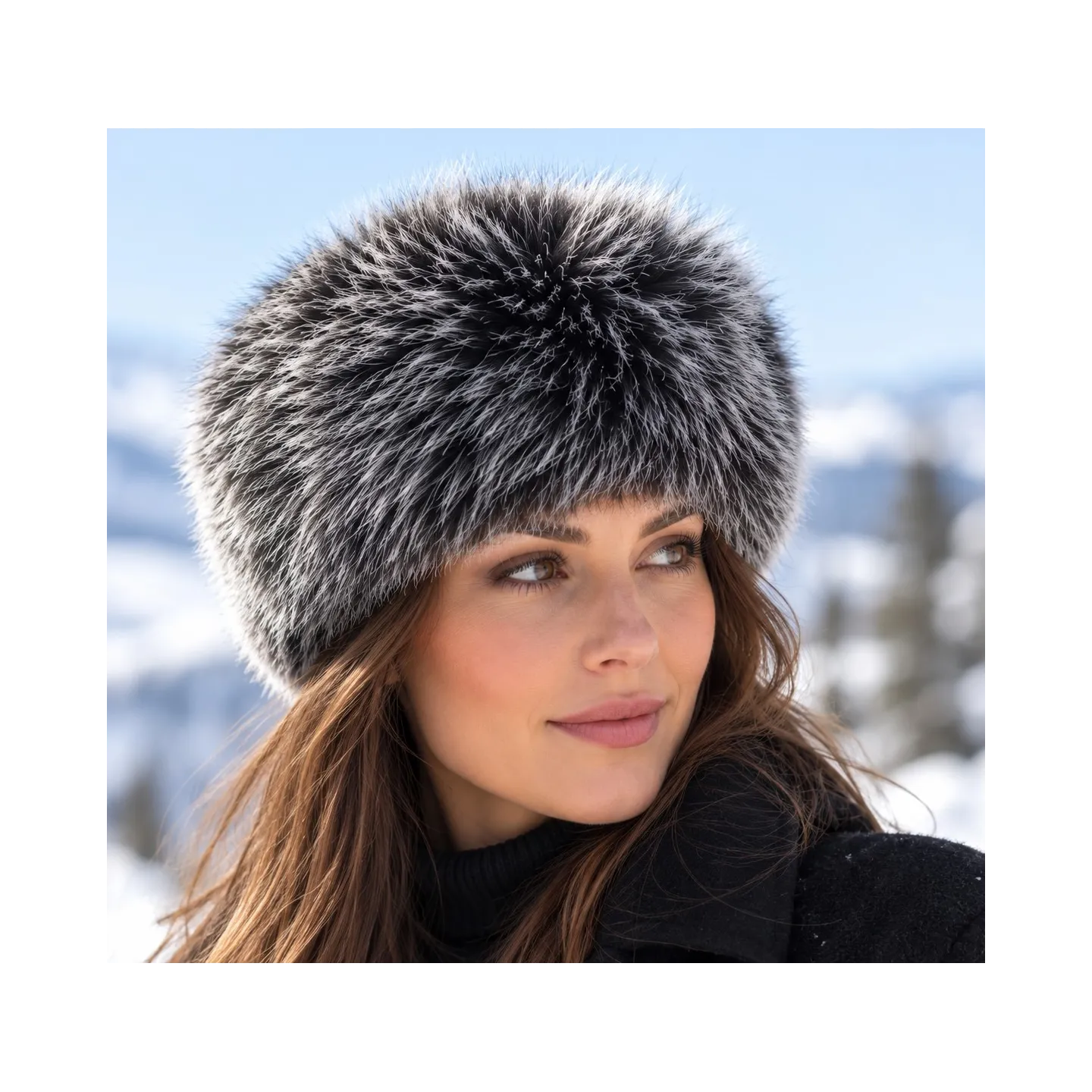 Toque Femme Alaska Fourrure Gris Argenté - Traclet  Reference : 24736| Chapellerie Traclet