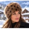 Tennessee Faux Fur White & Black Beanie - Traclet Reference: 10024 | Traclet Hat Shop