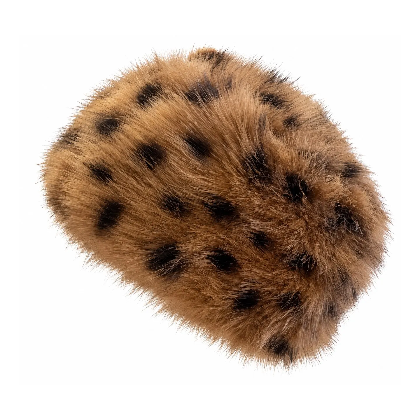 Tennessee Faux Fur White & Black Beanie - Traclet Reference: 10024 | Traclet Hat Shop