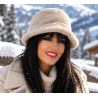 Women's Courchevel Beige Heather Beanie - Traclet Reference: 17456 | Traclet Hat Shop